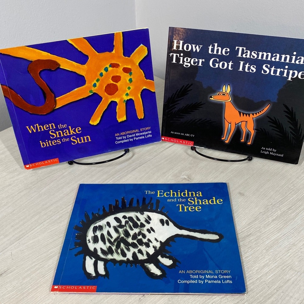 Lot of 3 Aboriginal Story Books Scholastic Childrens Dreamtime Tales Softcover